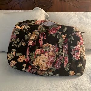 Vintage Gloria Ray floral overnight bag